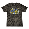 [[color:Spider Black]] 2026 CCAA Game Day League Championship 0007 Spider Black Tie Dyed T shirt