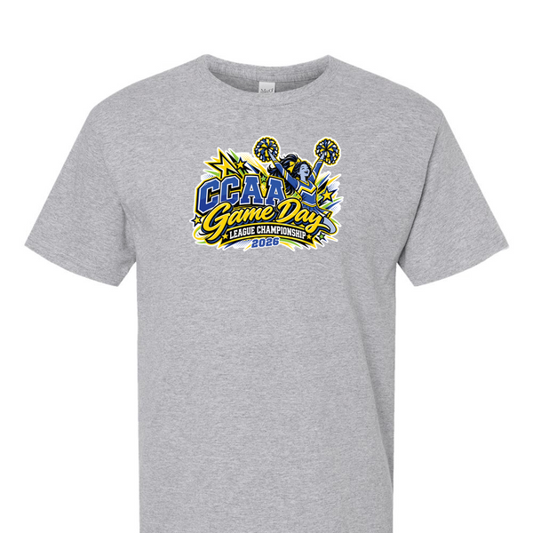 [[color:Sport Grey]] 2026 CCAA Game Day League Championship 0021 Sport Grey Short Sleeve