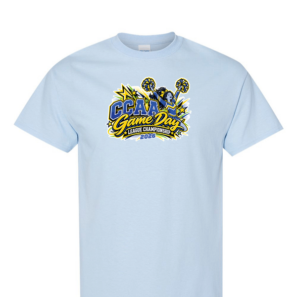[[color:Light Blue]] 2026 CCAA Game Day League Championship 0023 Light Blue Short Sleeve