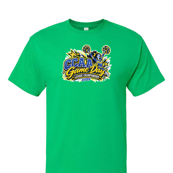 [[color:Irish Green]] 2026 CCAA Game Day League Championship 0024 Irish Green Short Sleeve