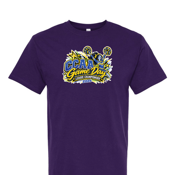 [[color:Purple]] 2026 CCAA Game Day League Championship 0026 Purple Short Sleeve