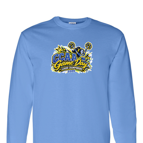 [[color:Carolina Blue]] 2026 CCAA Game Day League Championship 0030 Carolina Blue Long Sleeve