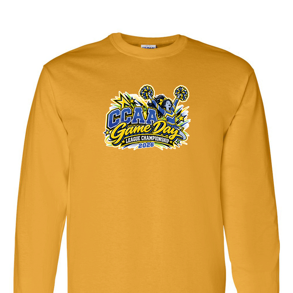 [[color:Gold]] 2026 CCAA Game Day League Championship 0031 Gold Long Sleeve