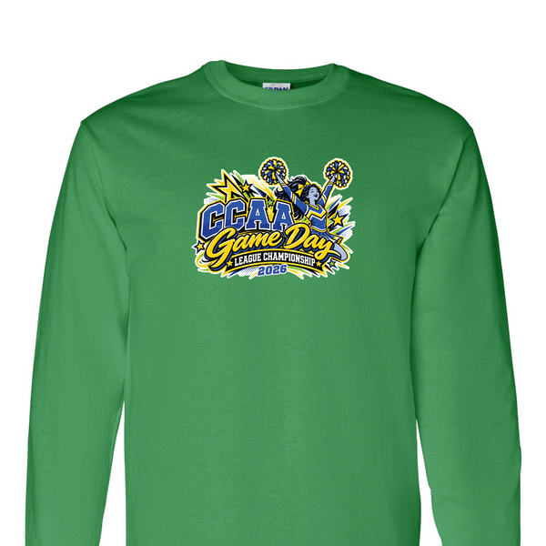 [[color:Irish Green]] 2026 CCAA Game Day League Championship 0032 Irish Green Long Sleeve