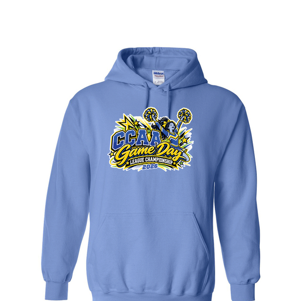 [[color:Carolina Blue]] 2026 CCAA Game Day League Championship 0036 Carolina Blue Hoodie