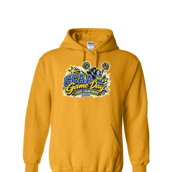 [[color:Gold]] 2026 CCAA Game Day League Championship 0037 Gold Hoodie
