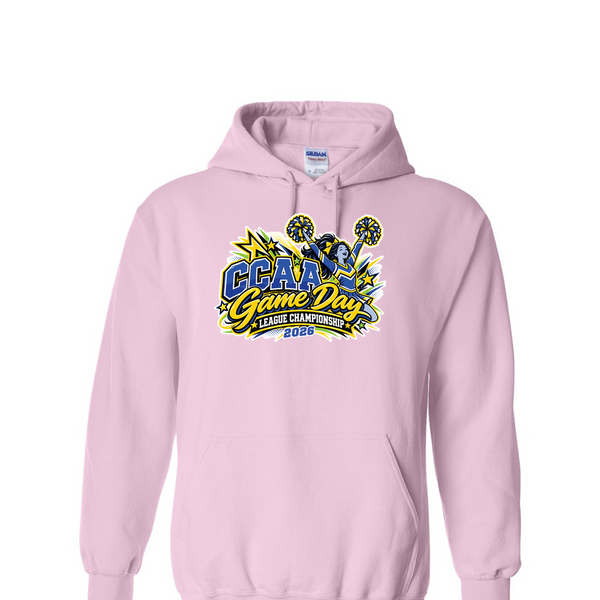 [[color:Light Pink]] 2026 CCAA Game Day League Championship 0039 Light Pink Hoodie