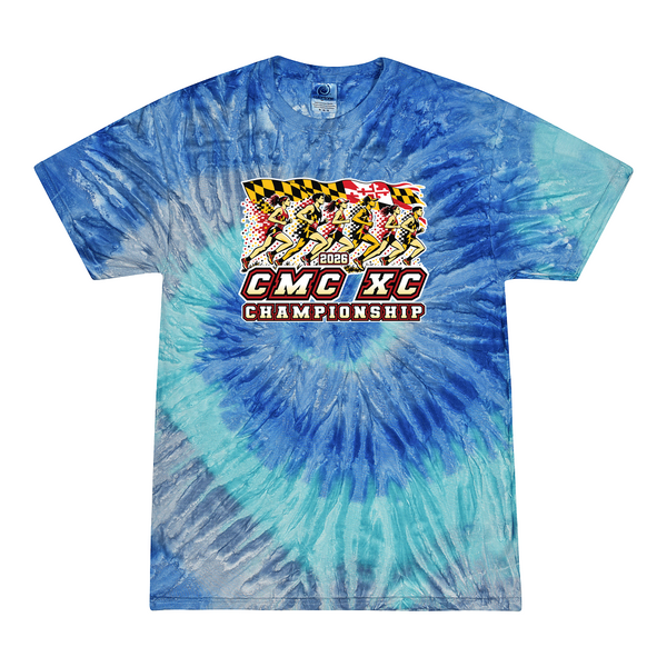 [[color:Blue Jerry]] 2026 CMC XC Championships 0001 Blue Jerry Tie Dyed T shirt