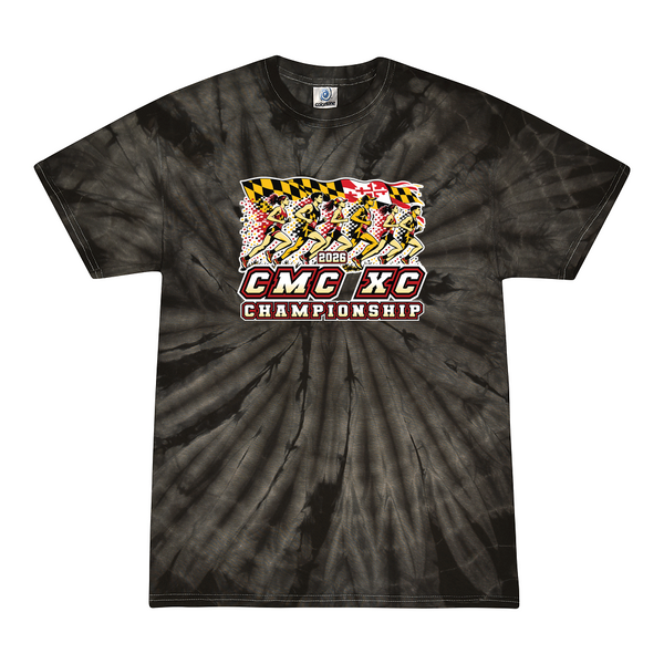 [[color:Spider Black]] 2026 CMC XC Championships 0007 Spider Black Tie Dyed T shirt