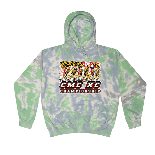 [[color:Slushy]] 2026 CMC XC Championships 0019 Slushy Tie Dyed Hoodie