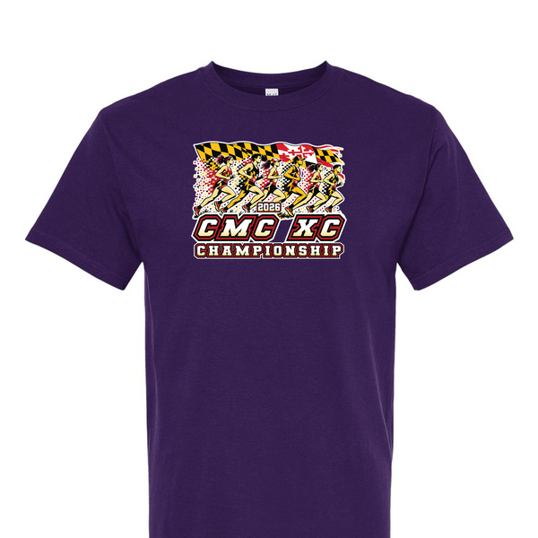 [[color:Purple]] 2026 CMC XC Championships 0026 Purple Short Sleeve