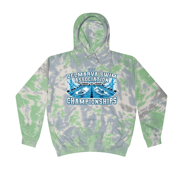 Tie Dye Hoodie - 2026 Delmarva Swim Association Championships