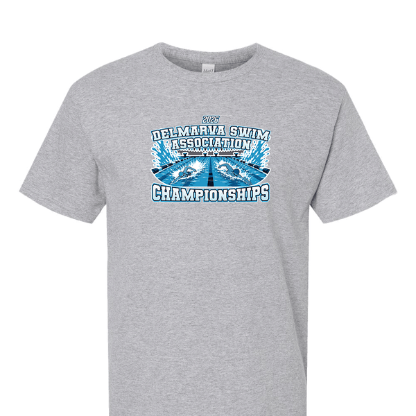 Solid Short Sleeve T-shirt - 2026 Delmarva Swim Association Championships