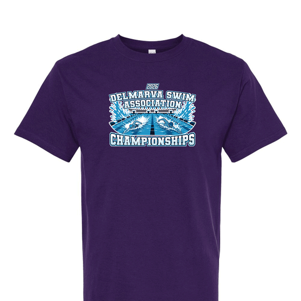 Solid Short Sleeve T-shirt - 2026 Delmarva Swim Association Championships