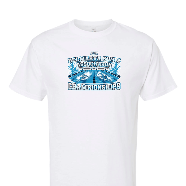 Solid Short Sleeve T-shirt - 2026 Delmarva Swim Association Championships