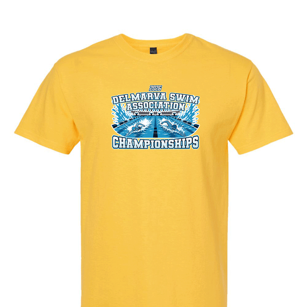 Solid Short Sleeve T-shirt - 2026 Delmarva Swim Association Championships