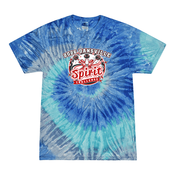 Tie Dyed T-shirt - 2026 Dansville Spirit Challenge