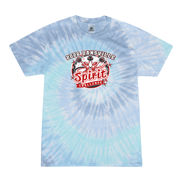 Tie Dyed T-shirt - 2026 Dansville Spirit Challenge