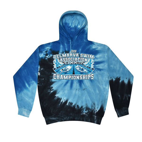 Tie Dye Hoodie - 2026 Delmarva Swim Association Championships
