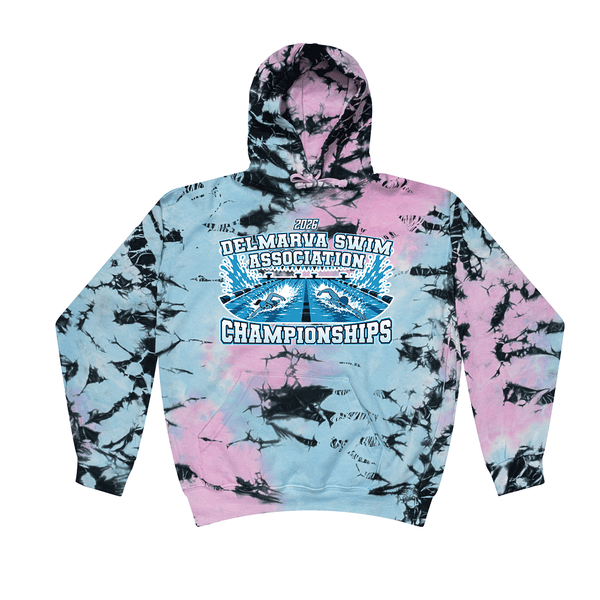 Tie Dye Hoodie - 2026 Delmarva Swim Association Championships