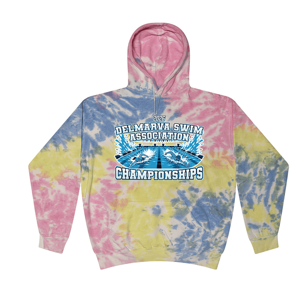 Tie Dye Hoodie - 2026 Delmarva Swim Association Championships