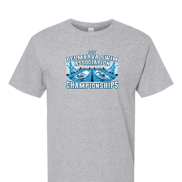 Solid Short Sleeve T-shirt - 2026 Delmarva Swim Association Championships