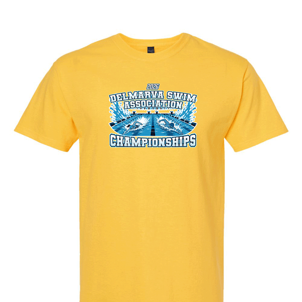 Solid Short Sleeve T-shirt - 2026 Delmarva Swim Association Championships