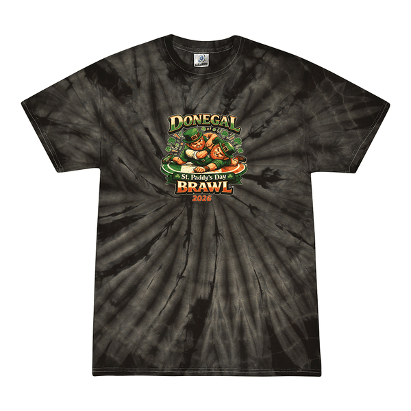 Tie Dyed T-shirt - Donegal St Paddys Day Brawl