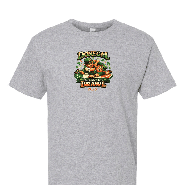 Solid Short Sleeve T-shirt -Donegal St Paddys Day Brawl