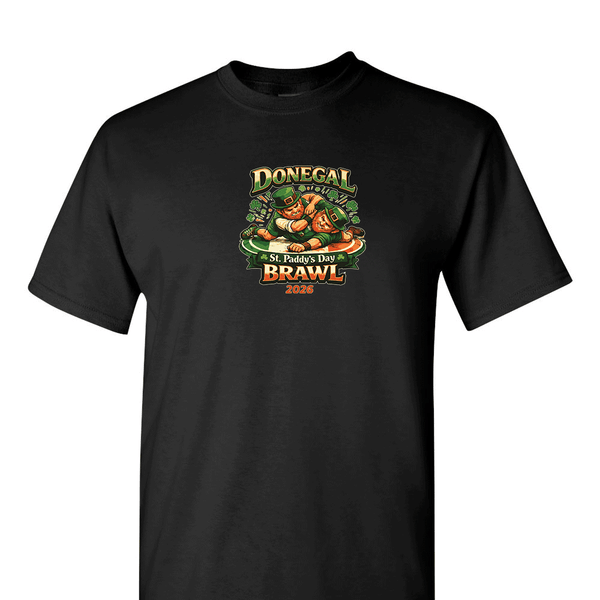 Solid Short Sleeve T-shirt -Donegal St Paddys Day Brawl