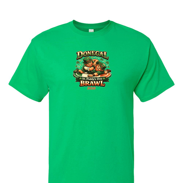 Solid Short Sleeve T-shirt -Donegal St Paddys Day Brawl