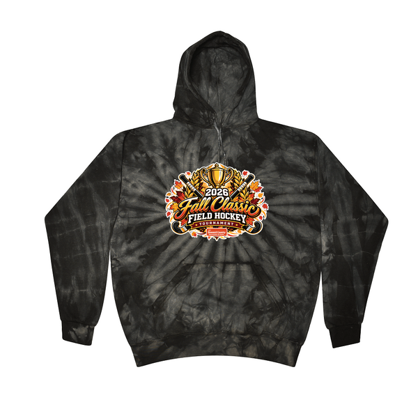 [[color:Spider Black]] 2026 Fall Classic Field Hockey Tournament 0020 Spider Black Tie Dyed Hoodie