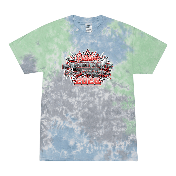 2026 Geneva Glamour and Glitz Competition 0077 Slushy Tie Dyed T shirt