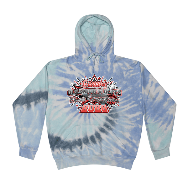 2026 Geneva Glamour and Glitz Competition 0146 Lagoon Tie Dyed Hoodie