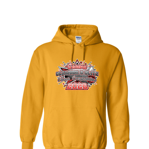 2026 Geneva Glamour and Glitz Competition 0187 Gold Hoodie