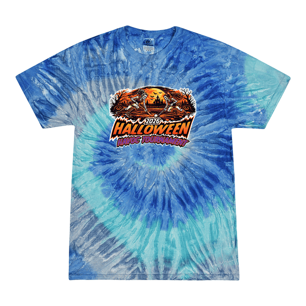 [[color:Blue Jerry]] 2026 Halloween Havoc Tournament 0003 Blue Jerry Tie Dyed T shirt