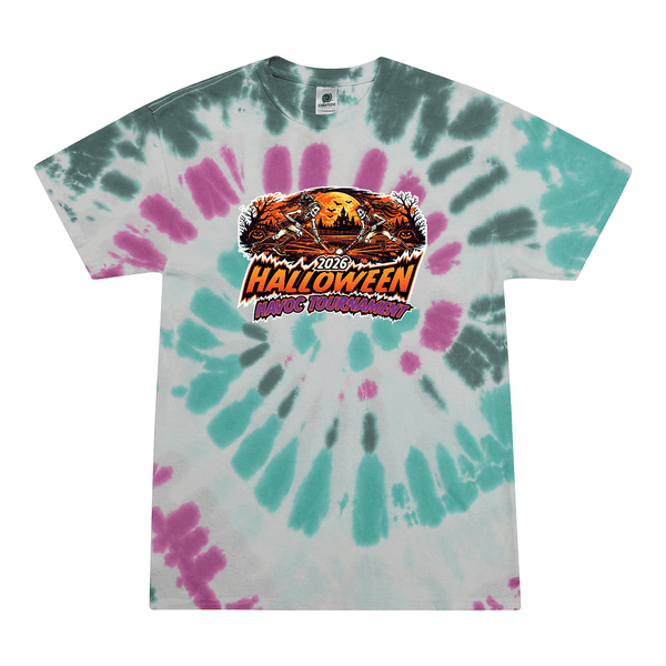 [[color:Everglades]] 2026 Halloween Havoc Tournament 0005 Everglades Tie Dyed T shirt
