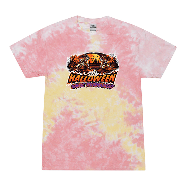 [[color:Funnel Cake]] 2026 Halloween Havoc Tournament 0007 Funnel Cake Tie Dyed T shirt