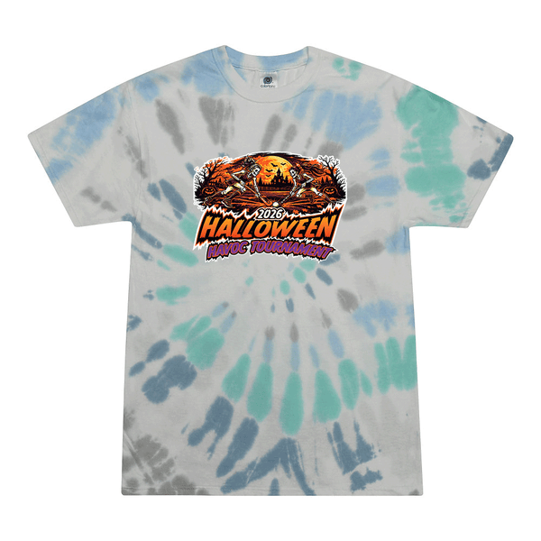 [[color:Glacier]] 2026 Halloween Havoc Tournament 0008 Glacier Tie Dyed T shirt