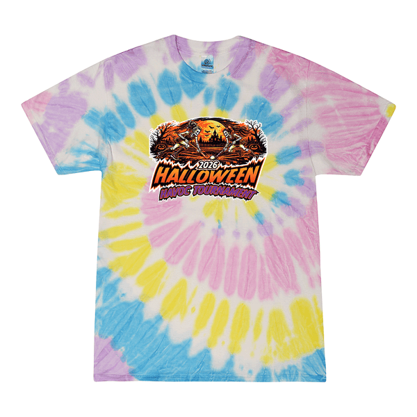 [[color:Gummy Bear]] 2026 Halloween Havoc Tournament 0009 Gummy Bear Tie Dyed T shirt