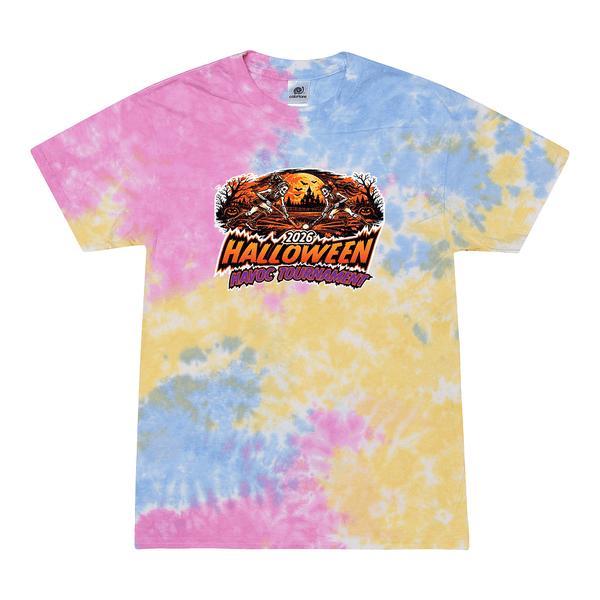 [[color:Sherbert]] 2026 Halloween Havoc Tournament 0019 Sherbert Tie Dyed T shirt