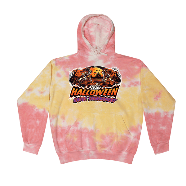 [[color:Funnel Cake]] 2026 Halloween Havoc Tournament 0030 Funnel Cake Tie Dyed Hoodie