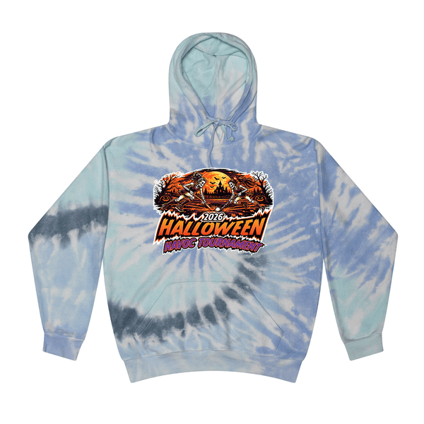 [[color:Lagoon]] 2026 Halloween Havoc Tournament 0031 Lagoon Tie Dyed Hoodie