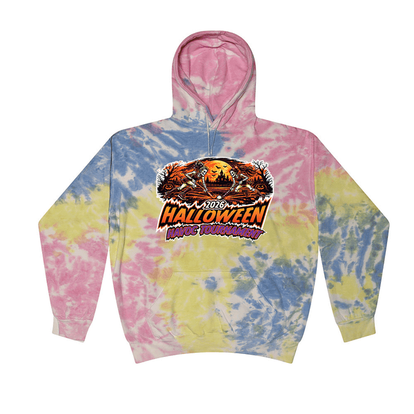 [[color:Sherbert]] 2026 Halloween Havoc Tournament 0035 Sherbert Tie Dyed Hoodie