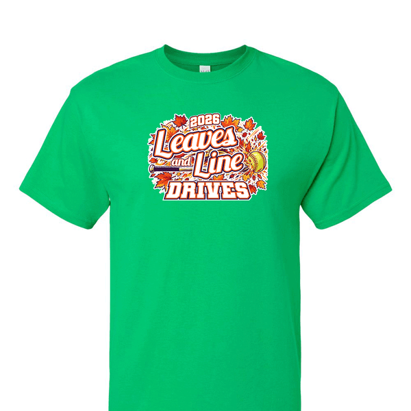 Solid Short Sleeve T-shirt - 2026 Leaves and Line Drives
