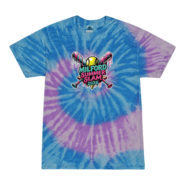 Tie Dyed T-shirt - 2026 Milford Summer Slam 12U
