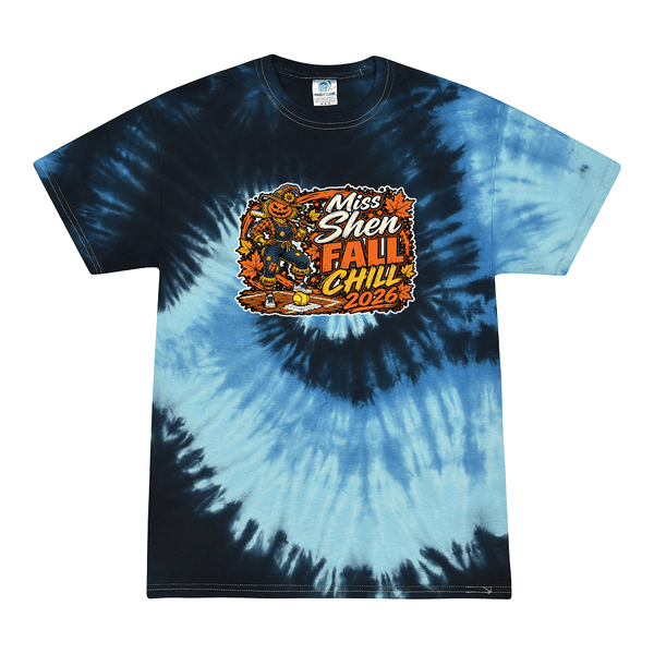 [[color:Blue Ocean]] 2026 Miss Shen Fall Chill 0025 Blue Ocean Tie Dyed T shirt