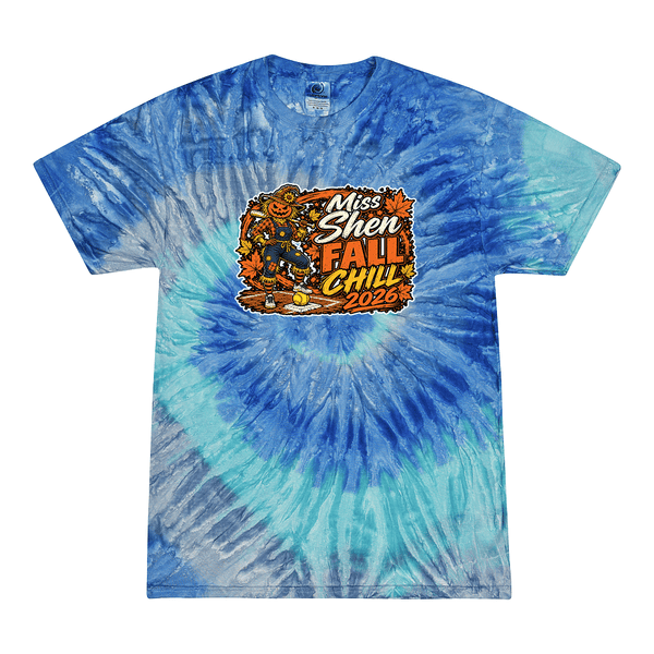 [[color:Blue Jerry]] 2026 Miss Shen Fall Chill 0026 Blue Jerry Tie Dyed T shirt