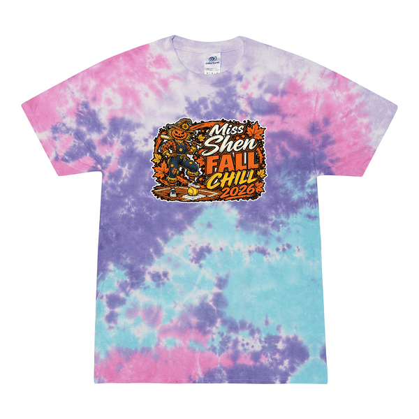 [[color:Cotton Candy]] 2026 Miss Shen Fall Chill 0031 Cotton Candy Tie Dyed T shirt