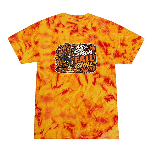 [[color:Fire]] 2026 Miss Shen Fall Chill 0040 Fire Tie Dyed T shirt